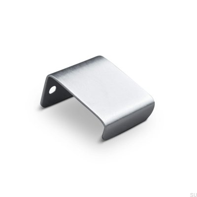 Moie 30 Kanten-Möbelgriff, gebürstetes Silber