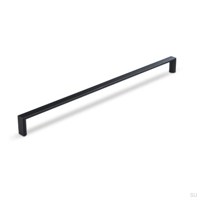 Länglicher Möbelgriff Sala 320, Metall, mattschwarz