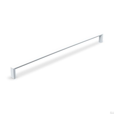 Länglicher Möbelgriff Sala 320, Metall, Mattweiß