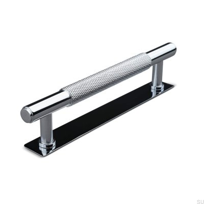 Salo 128 länglicher Möbelgriff, poliertes Chrom