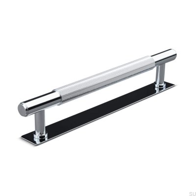 Salo Stripe 160 länglicher Möbelgriff, poliertes Chrom