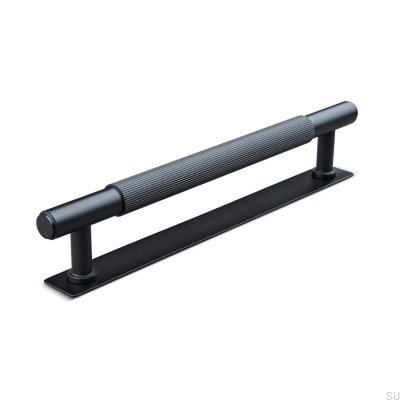 Salo Stripe 160 länglicher Möbelgriff, Metall, mattschwarz
