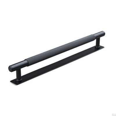 Salo 224 länglicher Möbelgriff, Metall, mattschwarz