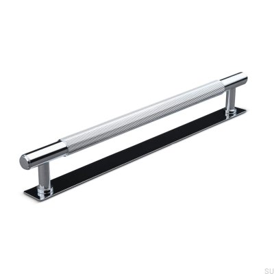 Salo Stripe 224 länglicher Möbelgriff, poliertes Chrom