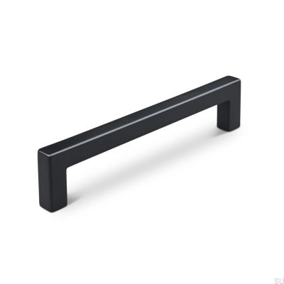 Tripoli 128 länglicher Möbelgriff, Metall, mattschwarz