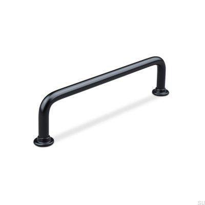 Venosa 128 länglicher Möbelgriff, Metall, mattschwarz