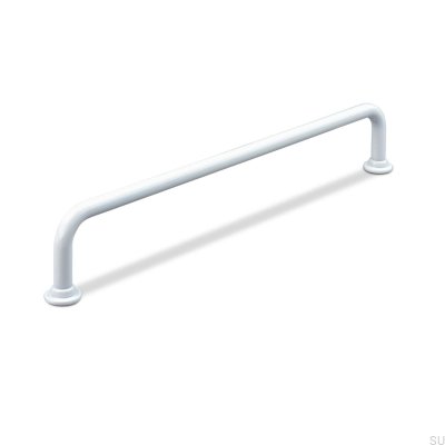 Venosa 192 länglicher Möbelgriff, Metall, mattweiß