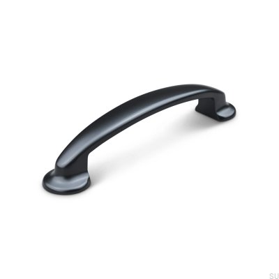 Vittoria 96 länglicher Möbelgriff, Metall, mattschwarz