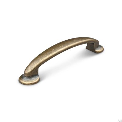 Vittoria 96 länglicher Möbelgriff, oxidiertes Metall
