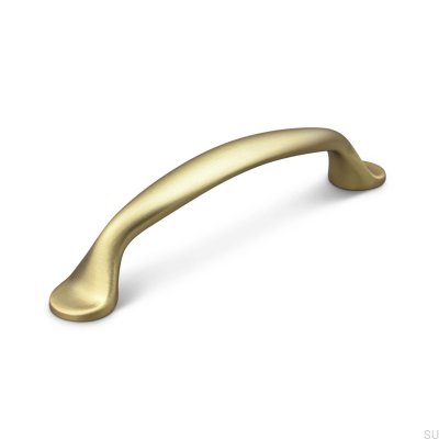 Barletta 96 länglicher Möbelgriff, gebürstetes Gold