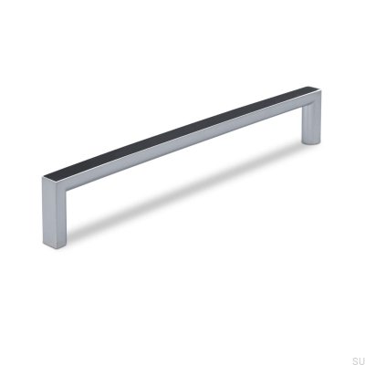 Länglicher Möbelgriff Calabro 160 Silber