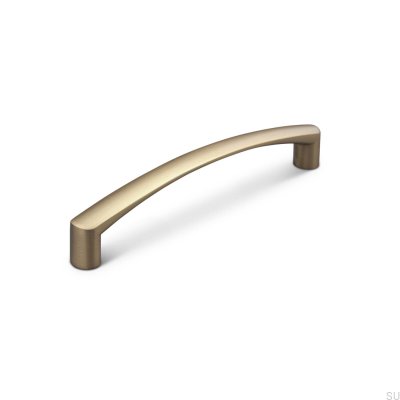 Länglicher Möbelgriff Celano 128 Brushed Gold