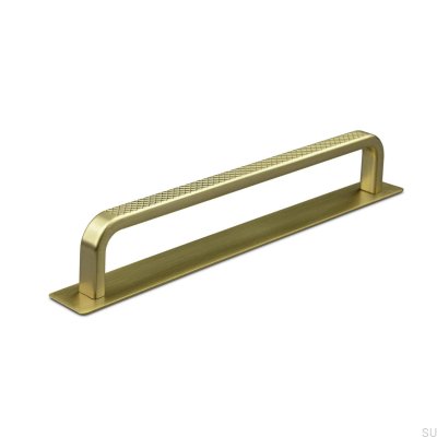 Längsmöbelgriff mit Unterlegscheibe Gardone 160 gebürstetes Gold