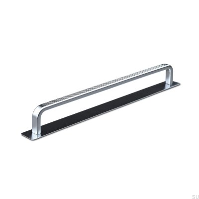 Länglicher Möbelgriff mit Unterlegscheibe Gardone 224 Silber