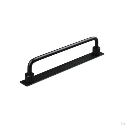 Limone 160 länglicher Möbelgriff, Metall, mattschwarz