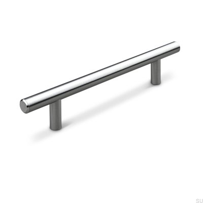 Länglicher Möbelgriff Parma 192 gebürstetes Silber