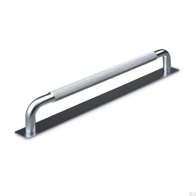 Länglicher Möbelgriff Perugia 224 Silber