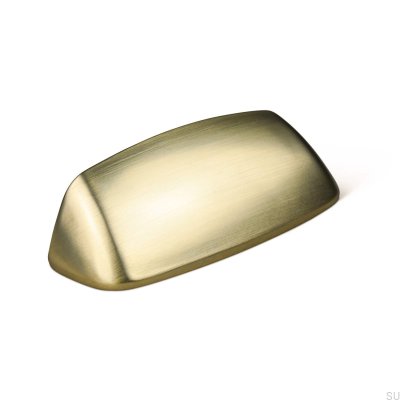 Pescara 64 Möbelgriff mit gebürsteter Goldschale