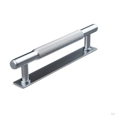 Salo 128 silberner länglicher Möbelgriff