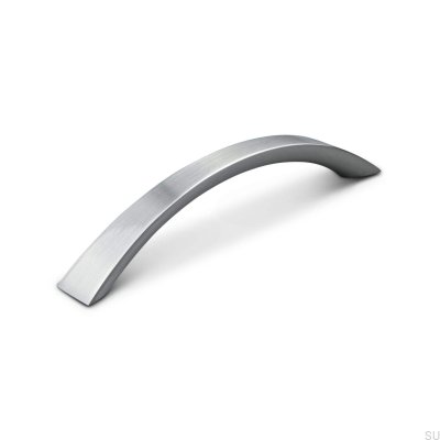 Terni 128 länglicher Möbelgriff, gebürstetes Silber