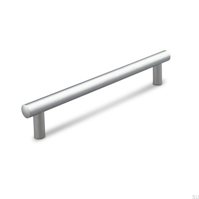 Trento 128 länglicher Möbelgriff, mattes Nickel