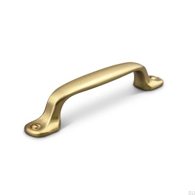 Vallo 96 länglicher Möbelgriff, gebürstetes Gold