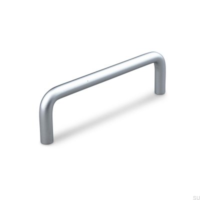 Vico 128 Silberner, länglicher Möbelgriff aus Aluminium