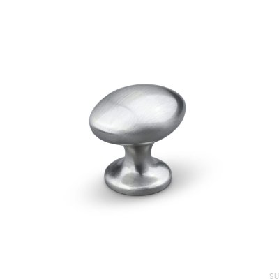 Forio 38 Möbelknopf in gebürstetem Silber