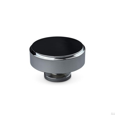 Lonato Stripe 50 Möbelknopf, poliertes Chrom