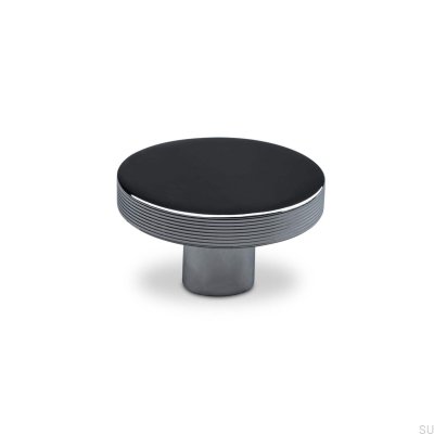 Monza Stripe 42 Möbelknopf, poliertes Chrom