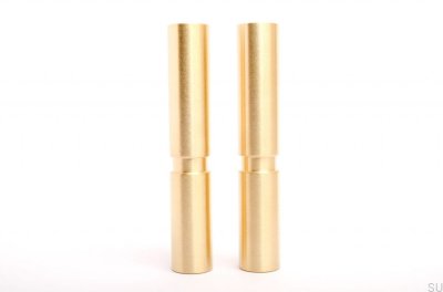 Zylinder 170 Möbelbein Messing, gebürstet, unlackiert