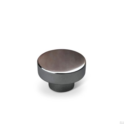 Möbelknopf Vasto 34, Chrom poliert