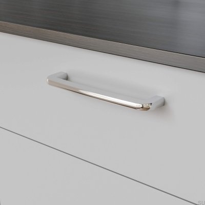 Visby 192 länglicher Möbelgriff, poliertes Chrom