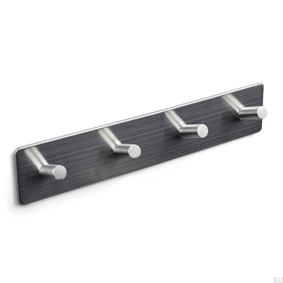 Nantes 260-4 Wandhalter aus gebürstetem Silber