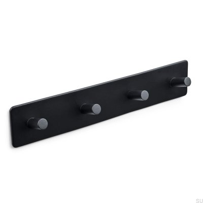 Nantes 260-4 Wandhalter, Metall, mattschwarz