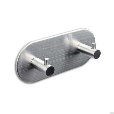 Tours 120-2 Wandhalter, gebürstetes Silber
