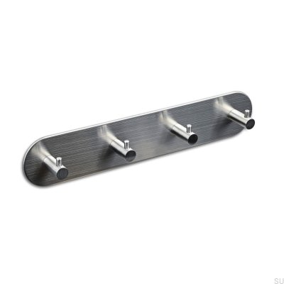 Tours 260-4 Wandhalter aus gebürstetem Silber
