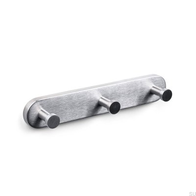 Dijon 225-3 Wandhalter aus gebürstetem Silber