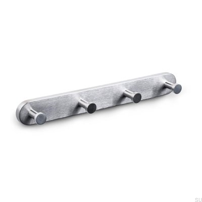 Dijon 314-4 Wandhalter aus gebürstetem Silber