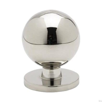 Zdjęcie produktowe gałki Soliden mosiężnej niklowanej