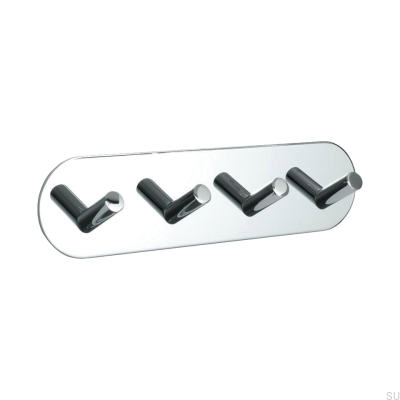 Base 100-4 Wandaufhänger Chrom poliert