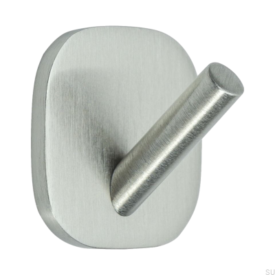 Massiver Wandhalter 1 Gebürstetes Silber