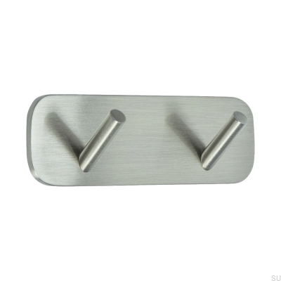 Wandhalter Solid 2 Gebürstetes Silber