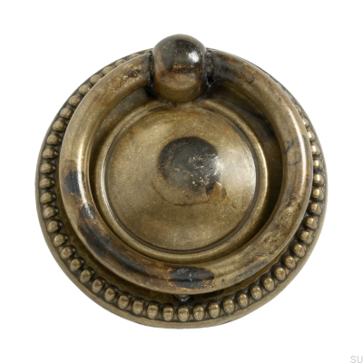 Runder Möbelgriff Ring 106 41 Antike Bronze