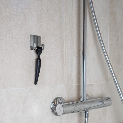Basis-Rasierhalter, poliertes Chrom