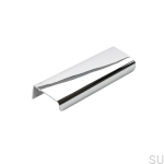 Zdjęcie produktowe uchwytu meblowego krawędziowego Lip 120 Srebrny Chrom Polerowany