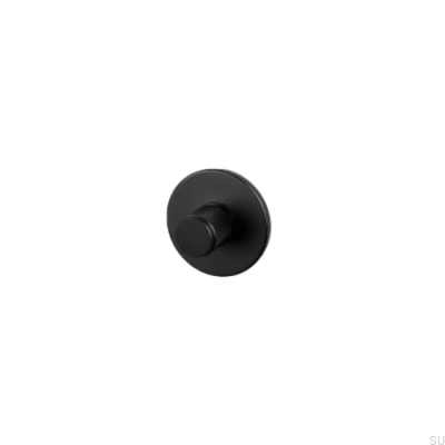 Kreuzknopfschloss 38 mm Stahl Schwarz Europäischer Standard