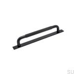 Uchwyt podłużny Helix 160mm, czarny z podkładką