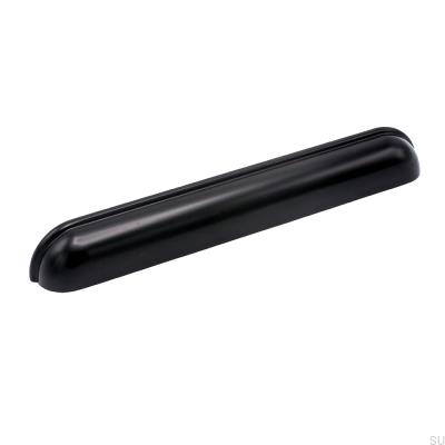 Saluto Shell Möbelgriff 160 Schwarzes Aluminium