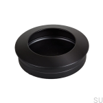 Uchwyt meblowy wpuszczany Hollow 60 Czarny metalowy